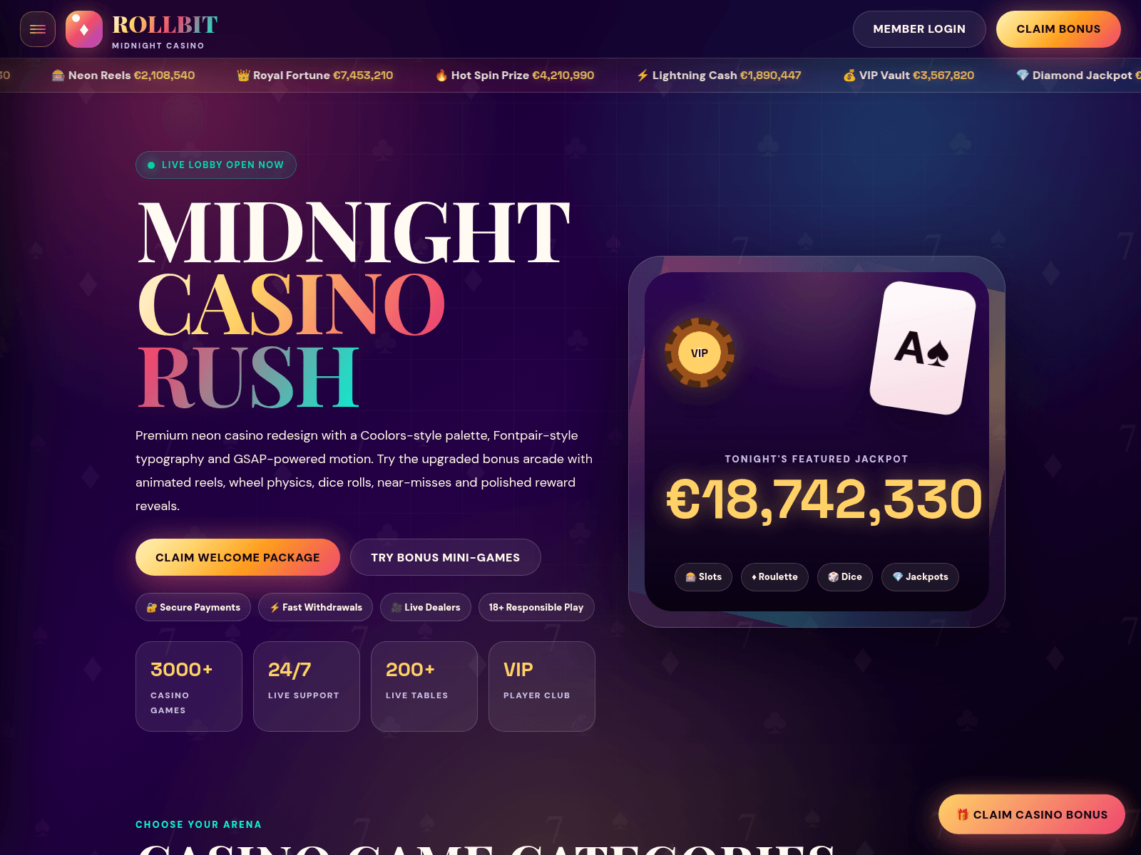 Screenshot of play-rollbit.org