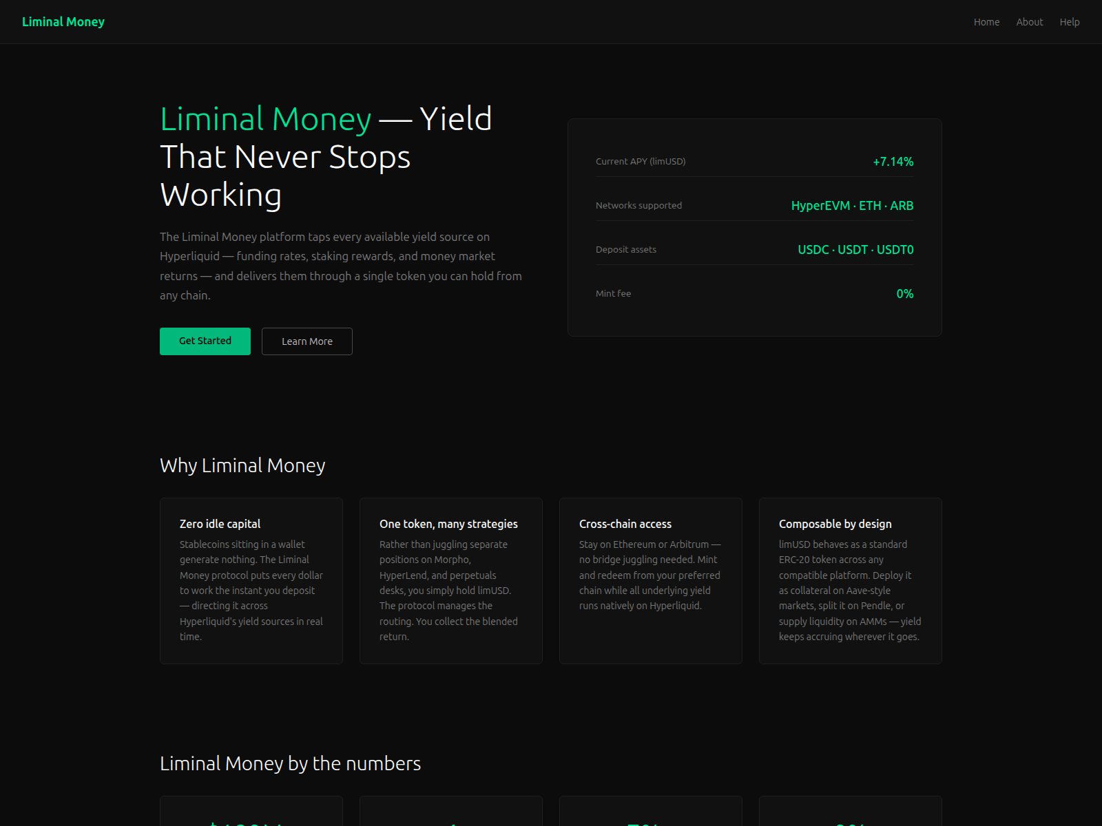 Screenshot of liminalmoney.net