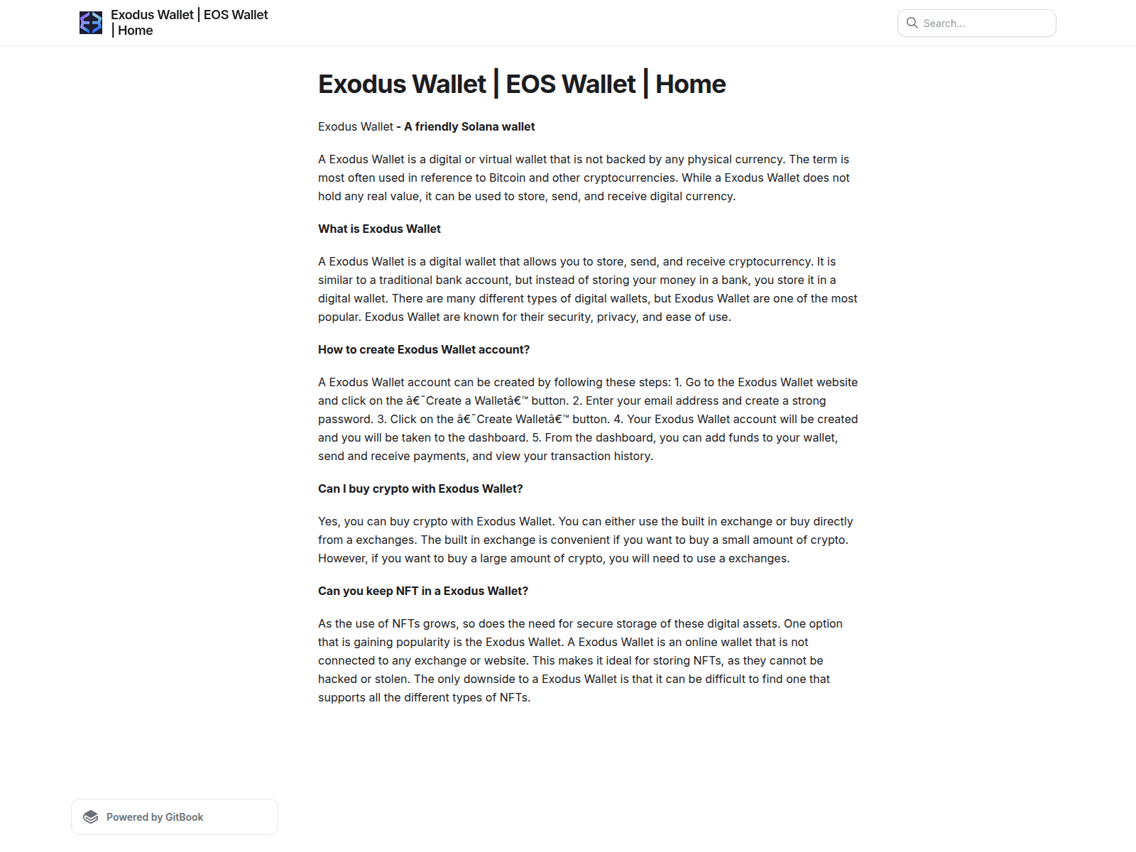 Screenshot of exodus-us-wlttae.gitbook.io