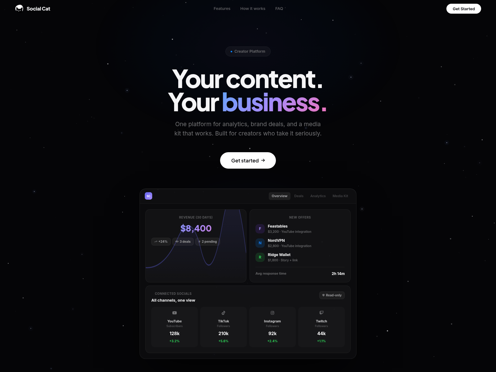 Screenshot of socialcat.cloud