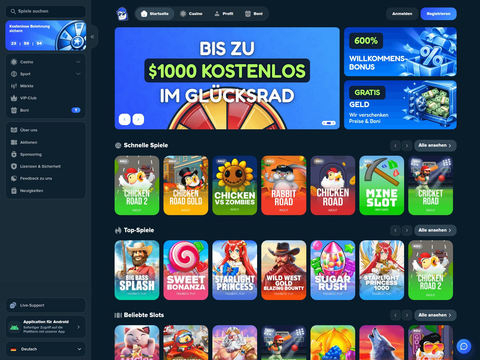 Screenshot of stake121.com