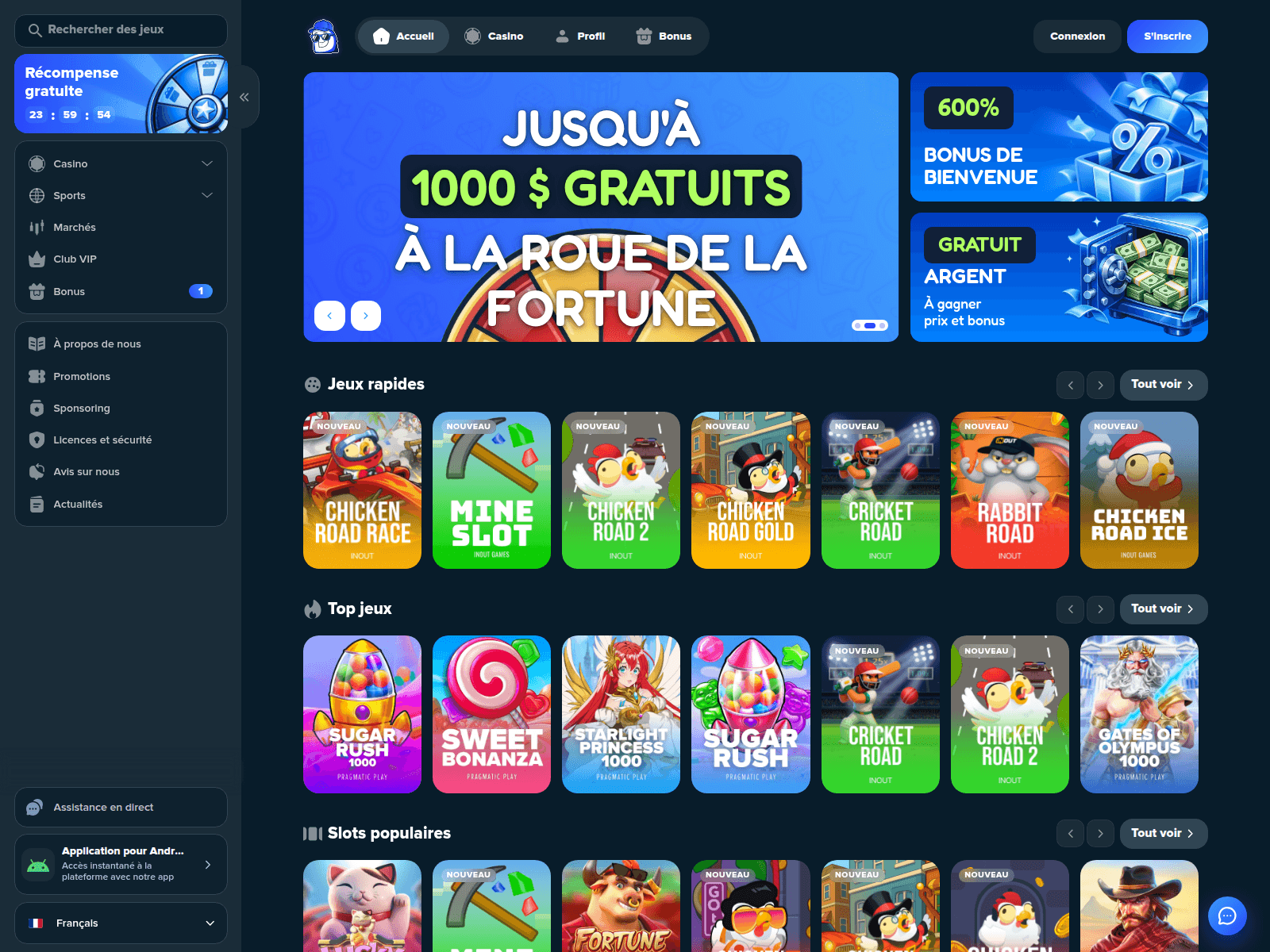 Screenshot of spincitadel.com