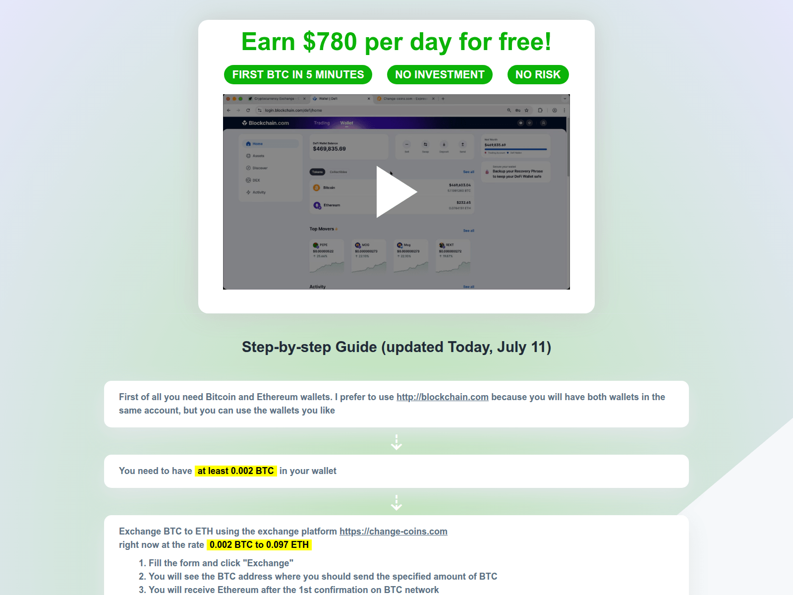 Screenshot of change-coins.com