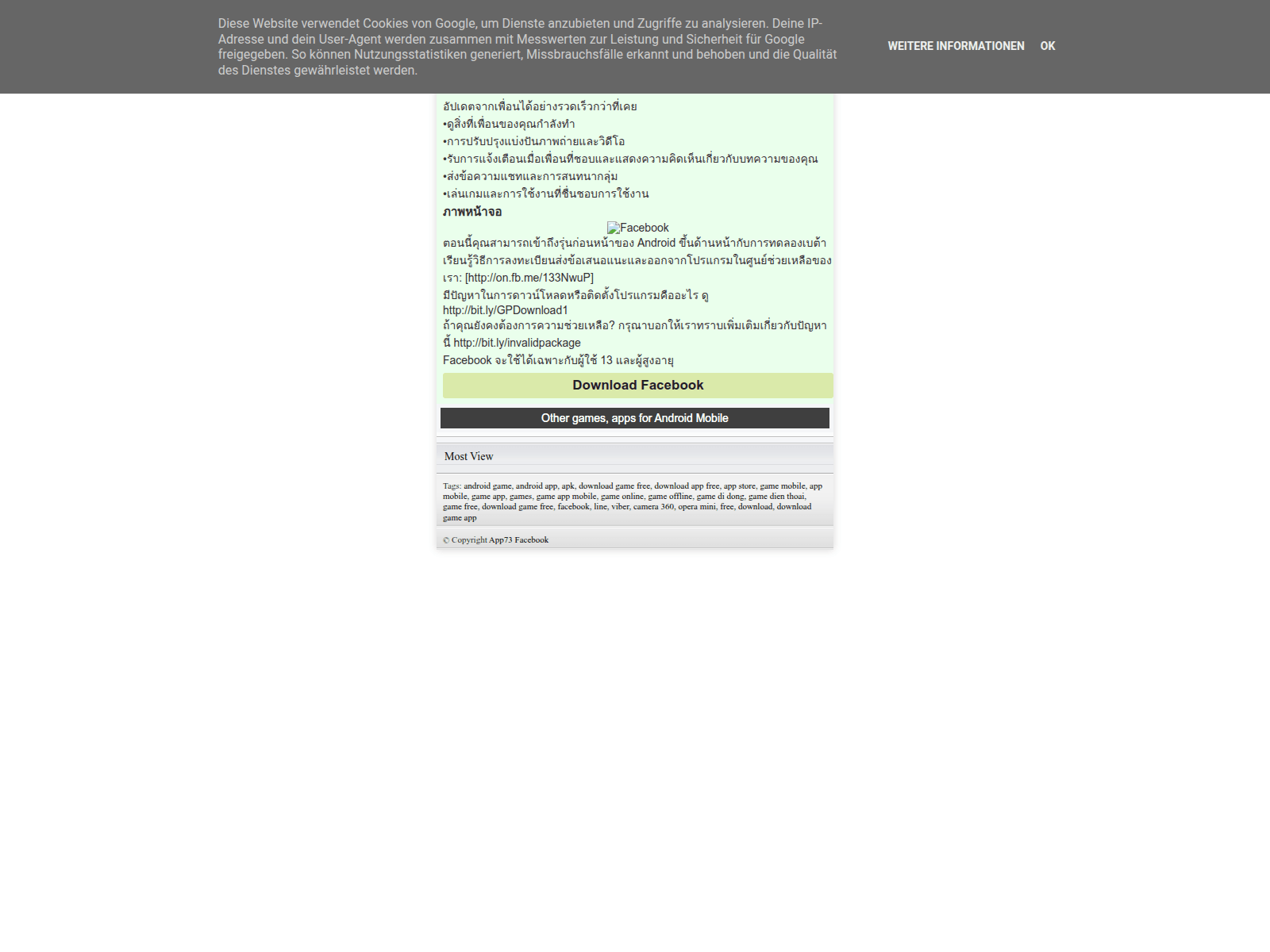 Screenshot of app73-facebook.blogspot.com