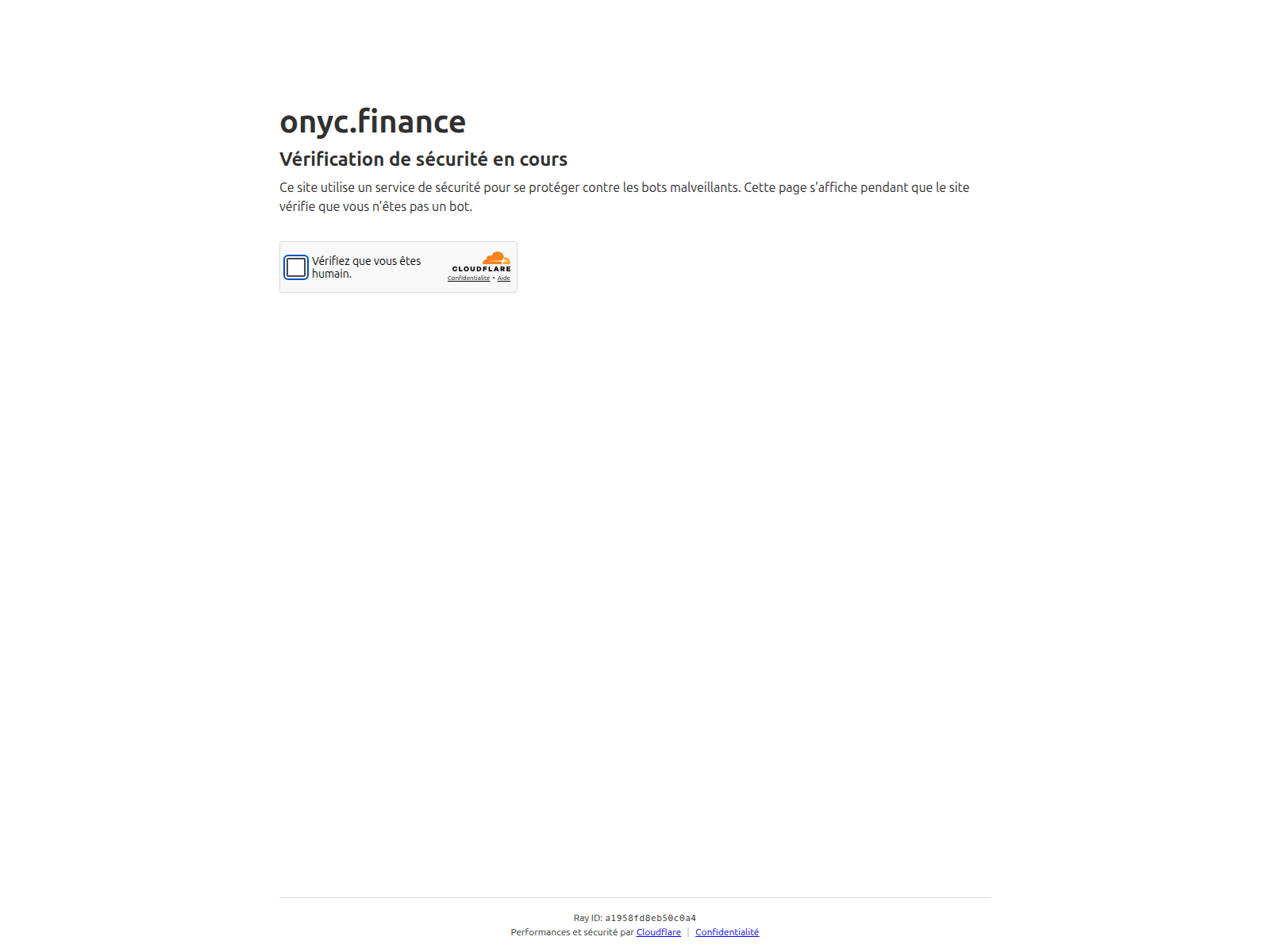 Screenshot of onyc.finance
