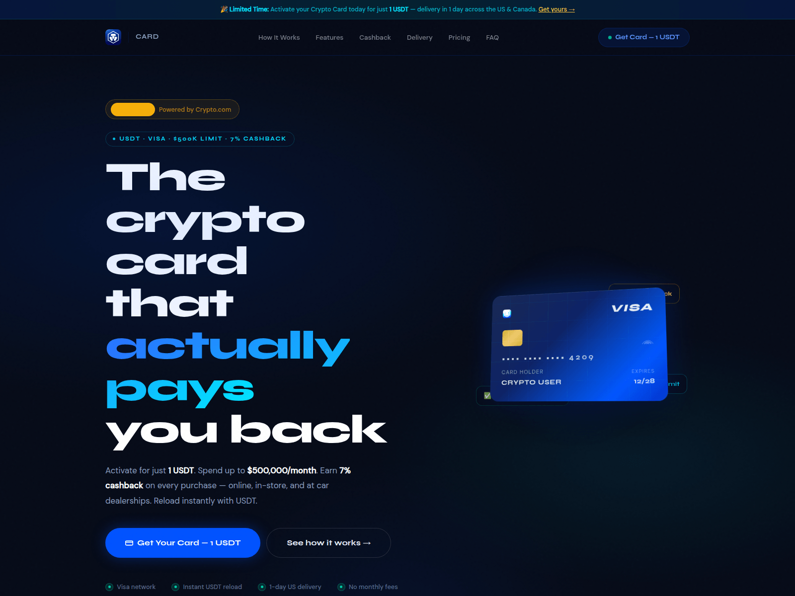 Screenshot of crypto-card.top