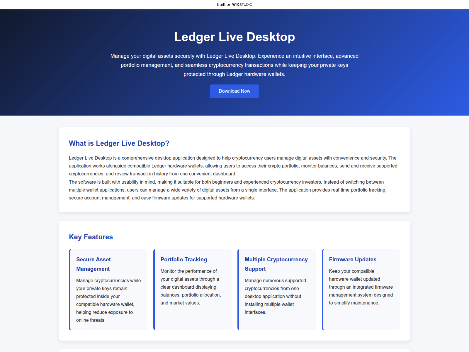 Screenshot of en-desktopapps.wixstudio.com