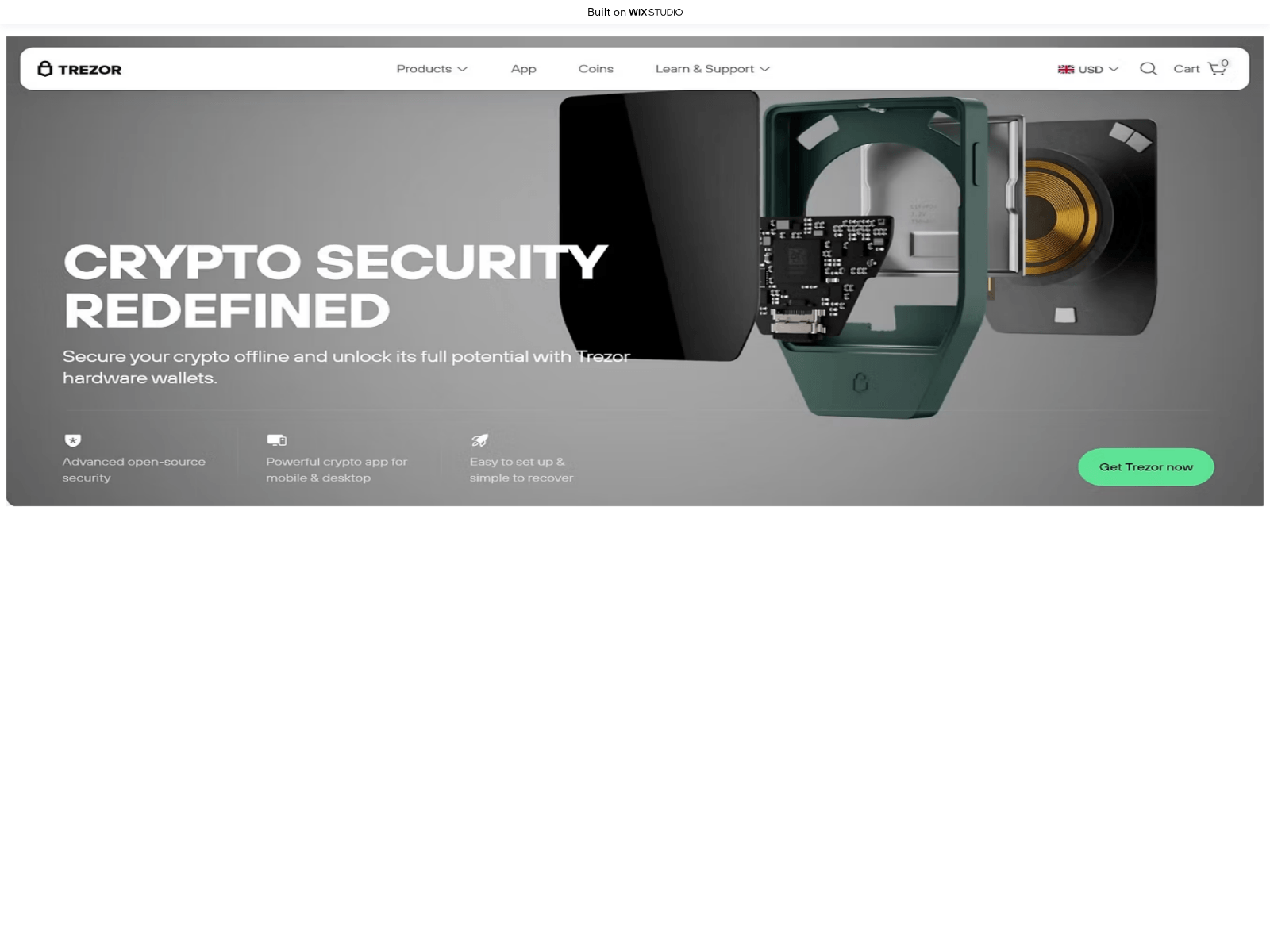 Screenshot of trezurs-logons.wixstudio.com