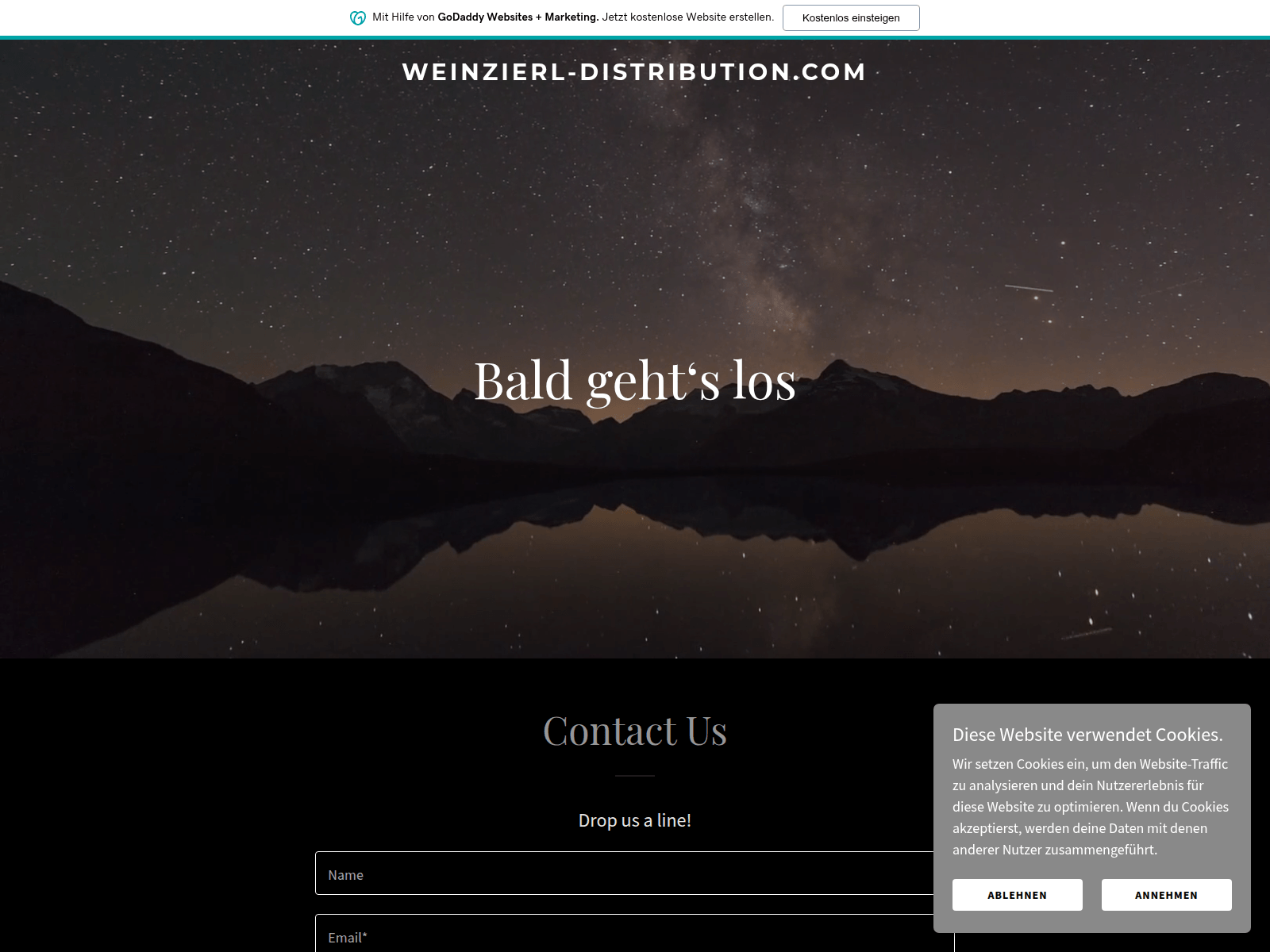 Screenshot of weinzierl-distribution.com