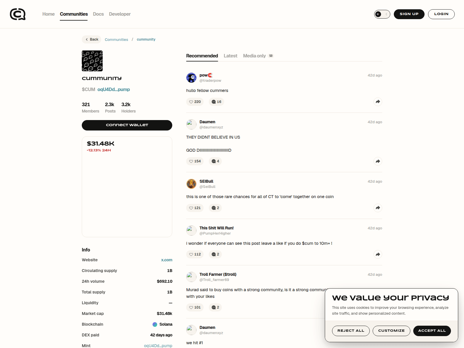 Screenshot of coincommunity-58.netlify.app
