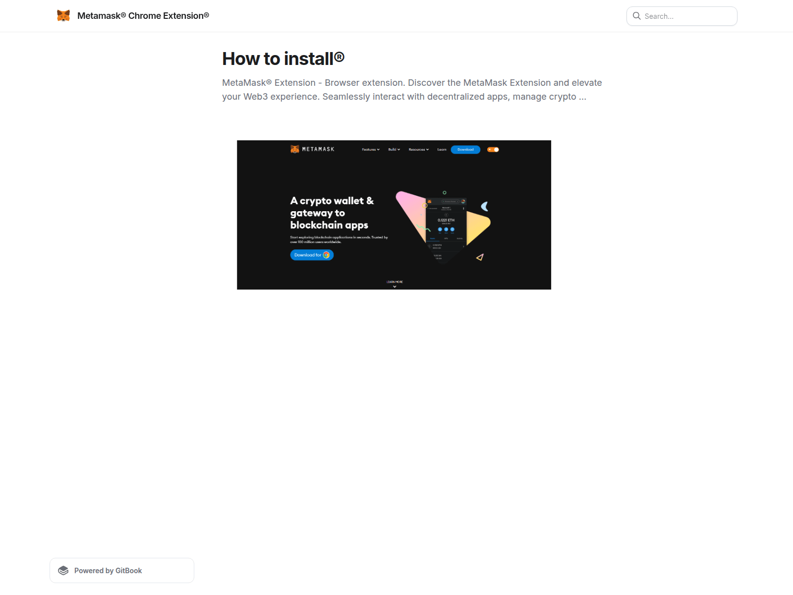 Screenshot of metamskdwnld.gitbook.io