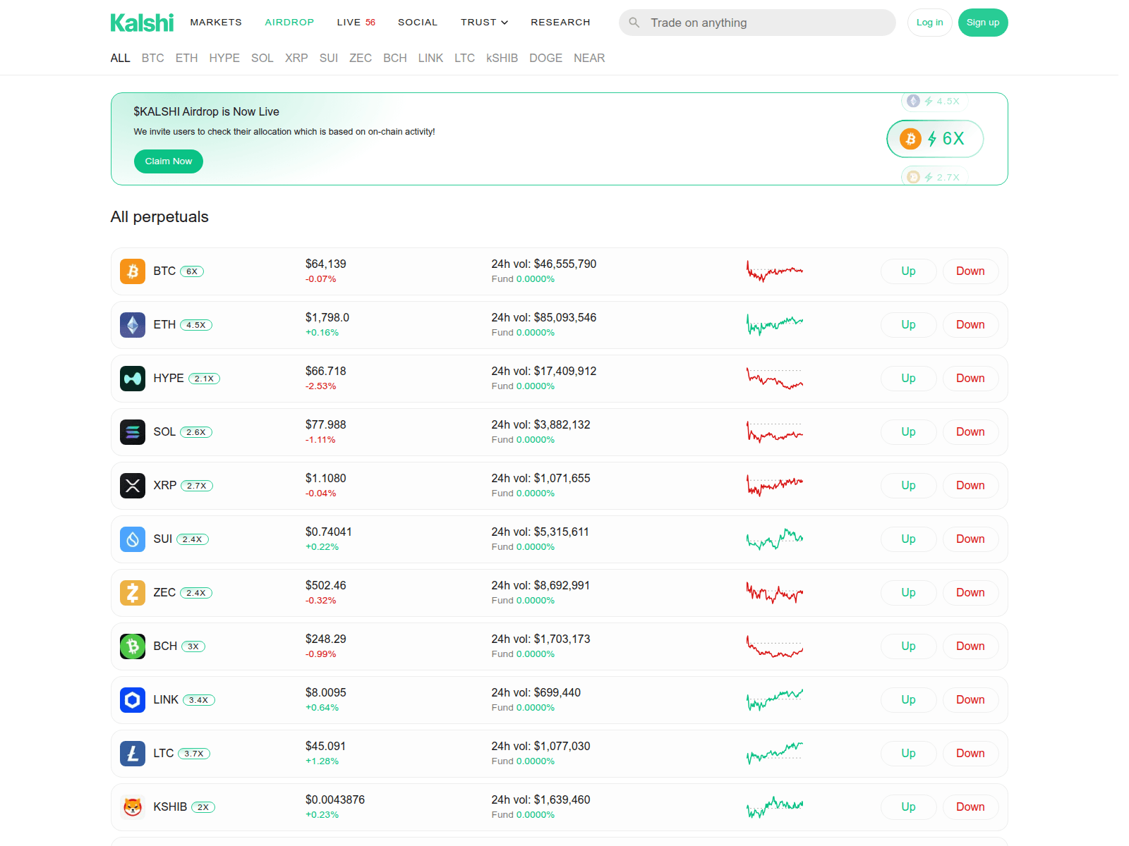Screenshot of kalshistrade.com