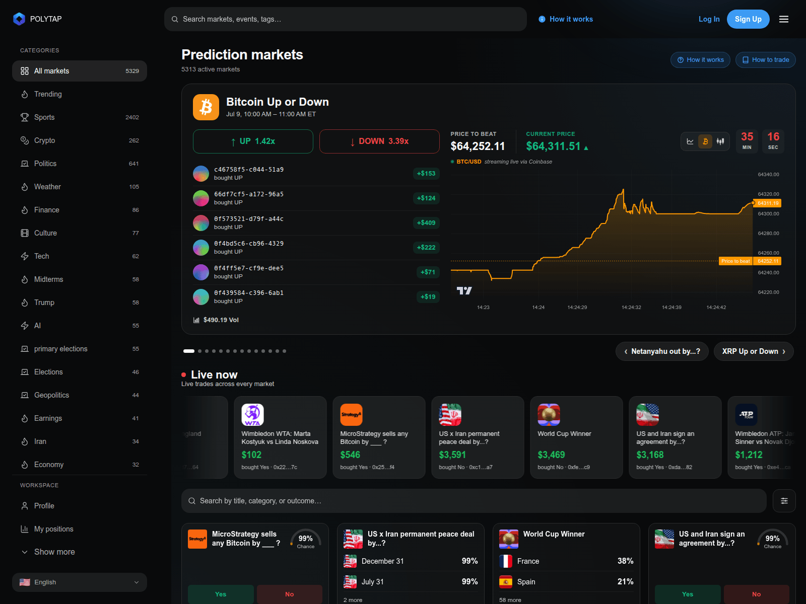 Screenshot of polytap.net