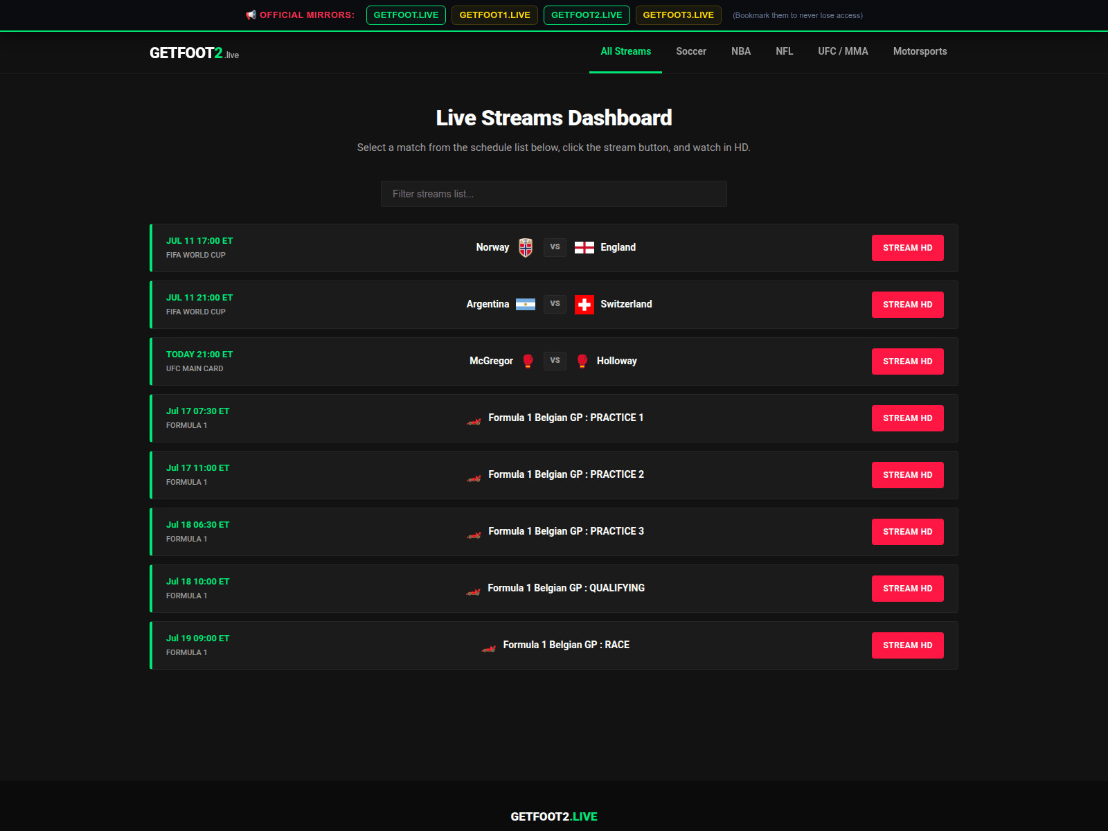 Screenshot of getfoot2.live
