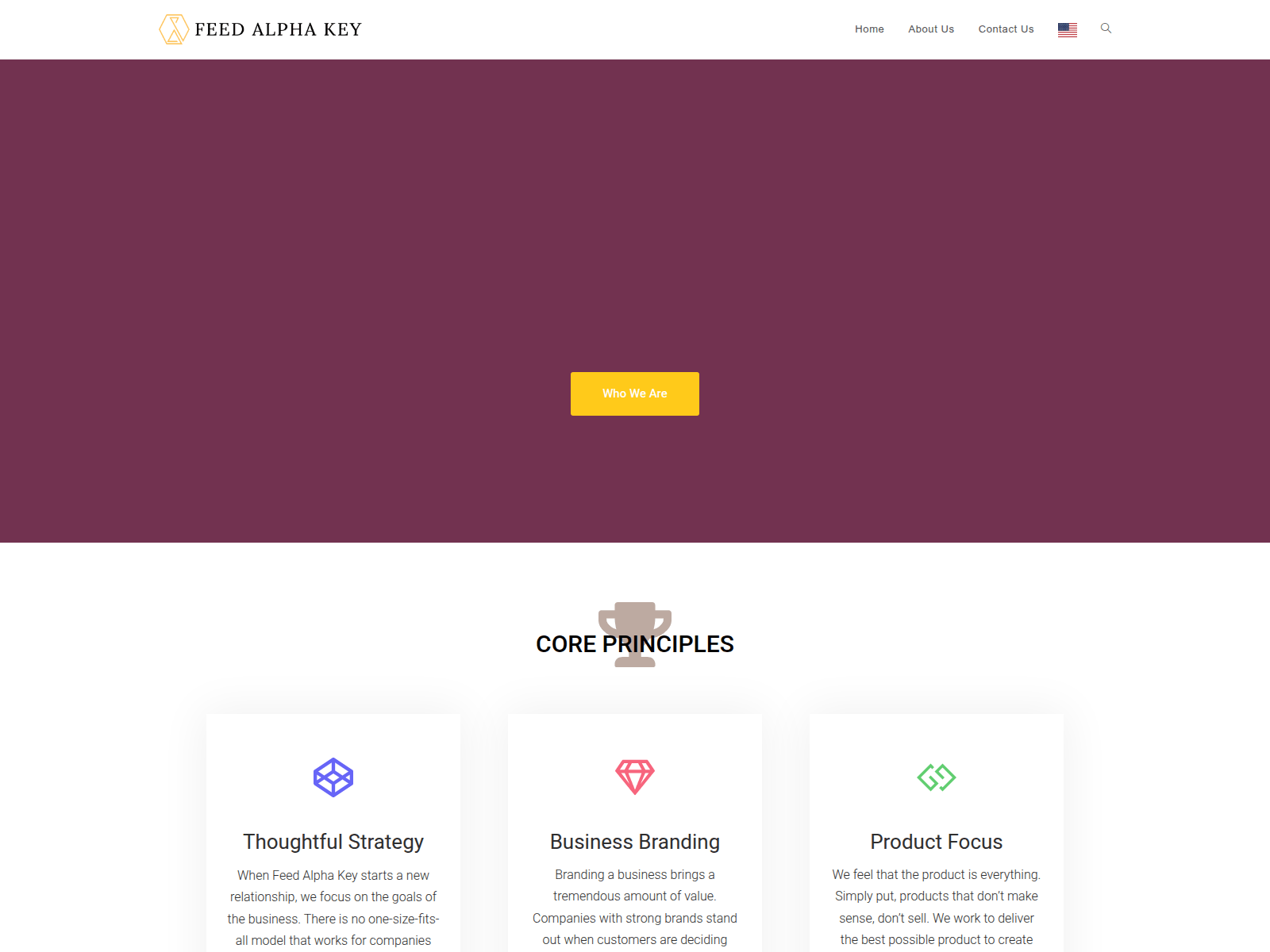 Screenshot of feed-alphakey.com