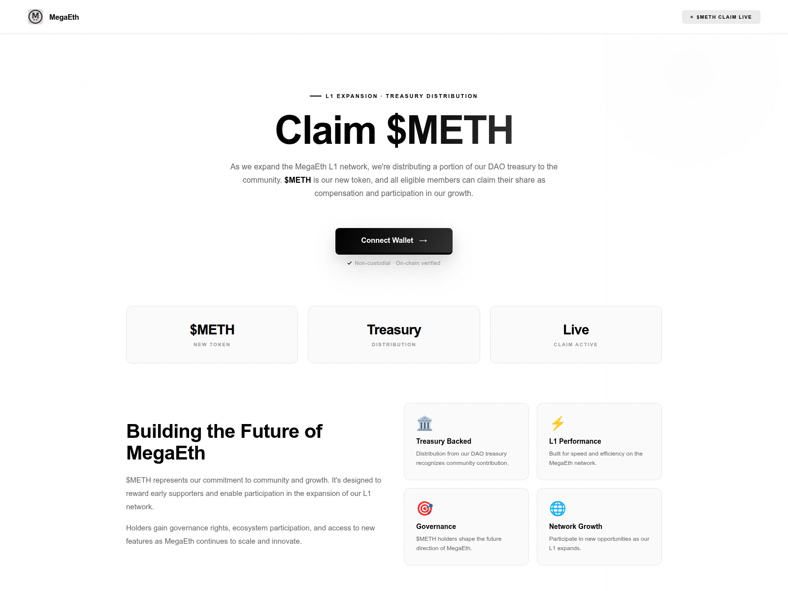 Screenshot of megachain.live