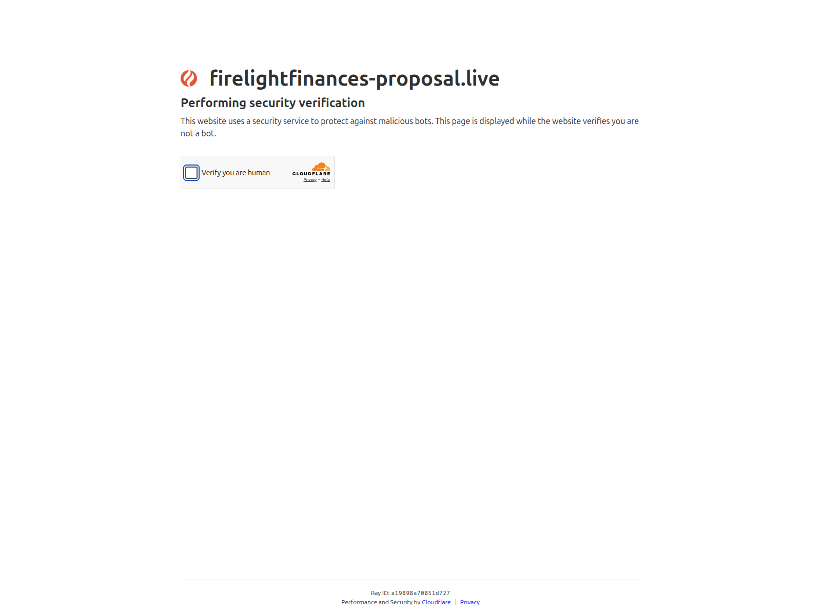 Screenshot of firelightfinances-proposal.live