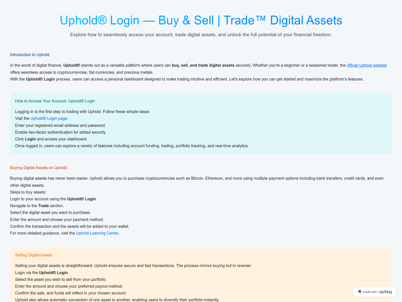 Screenshot of en-us-upheld.created.app