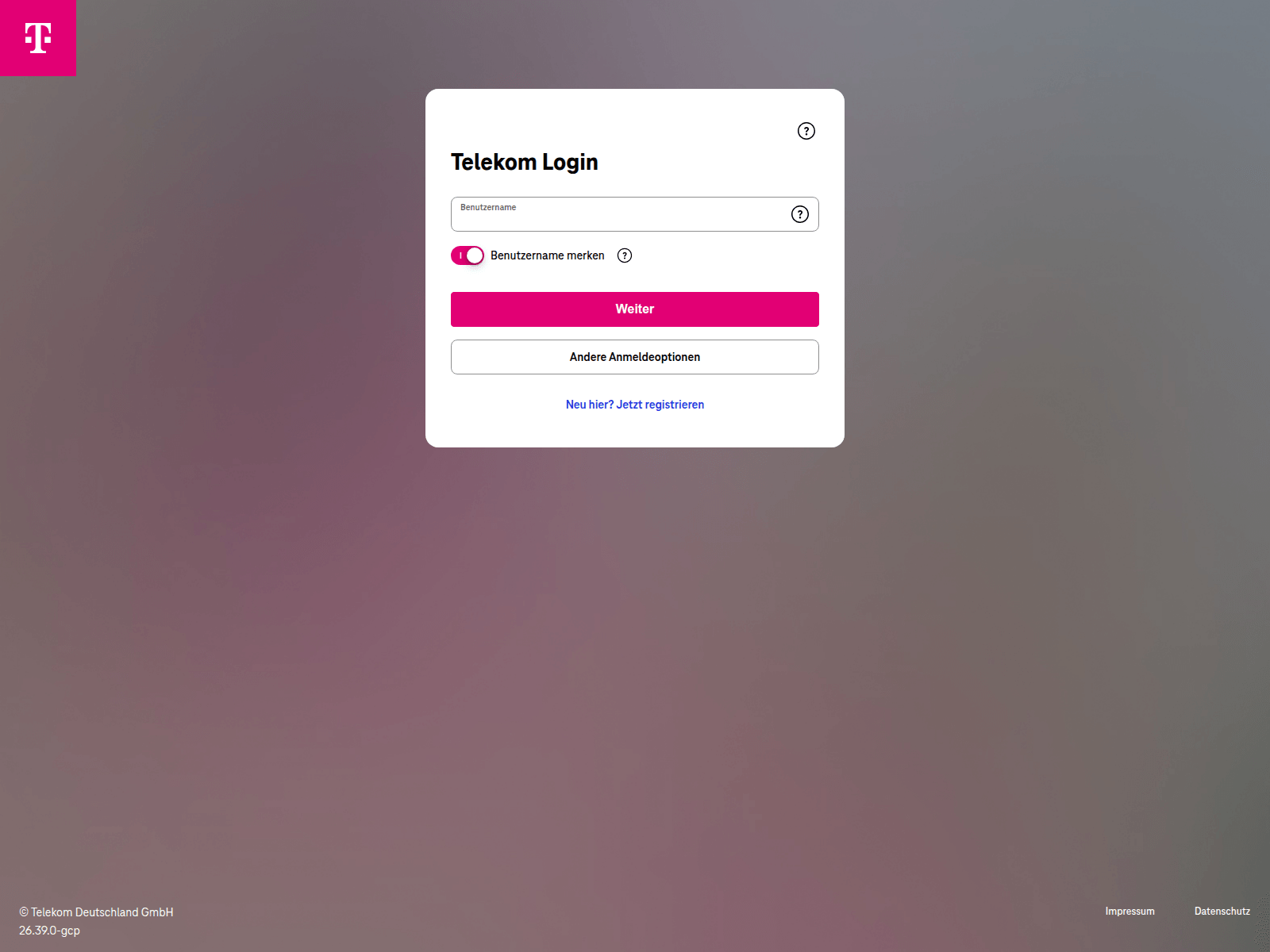 Screenshot of auth-telekom.de
