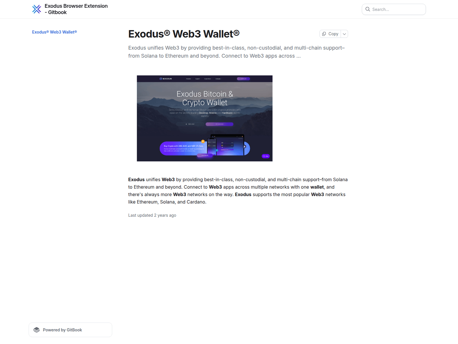 Screenshot of exhoduspb3walet.gitbook.io
