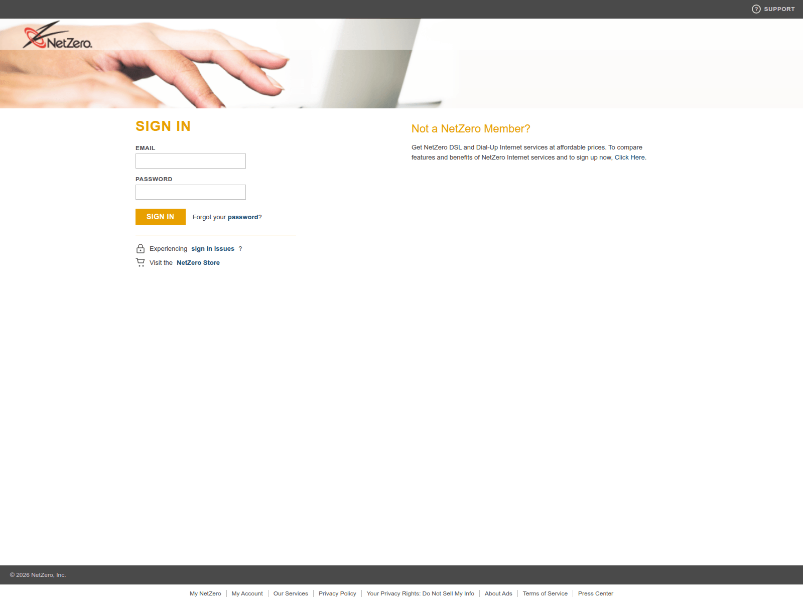 Screenshot of netzerowebmailp.netlify.app
