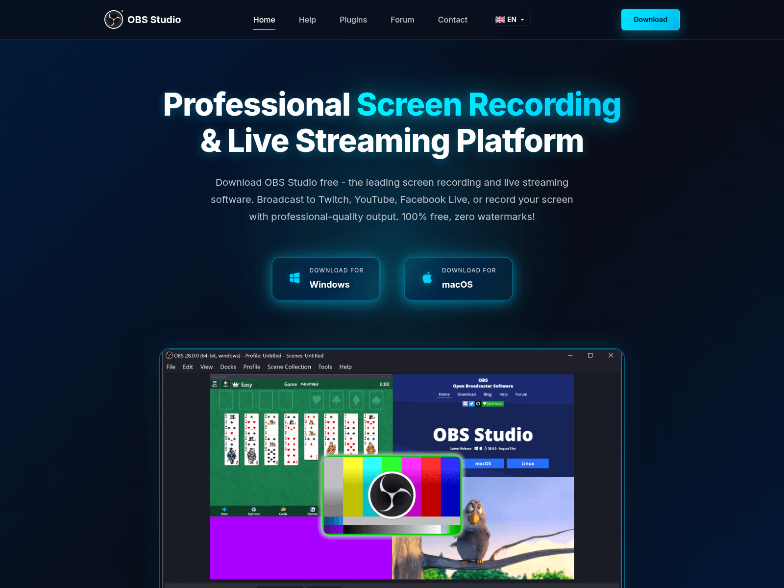 Screenshot of studioobs.com