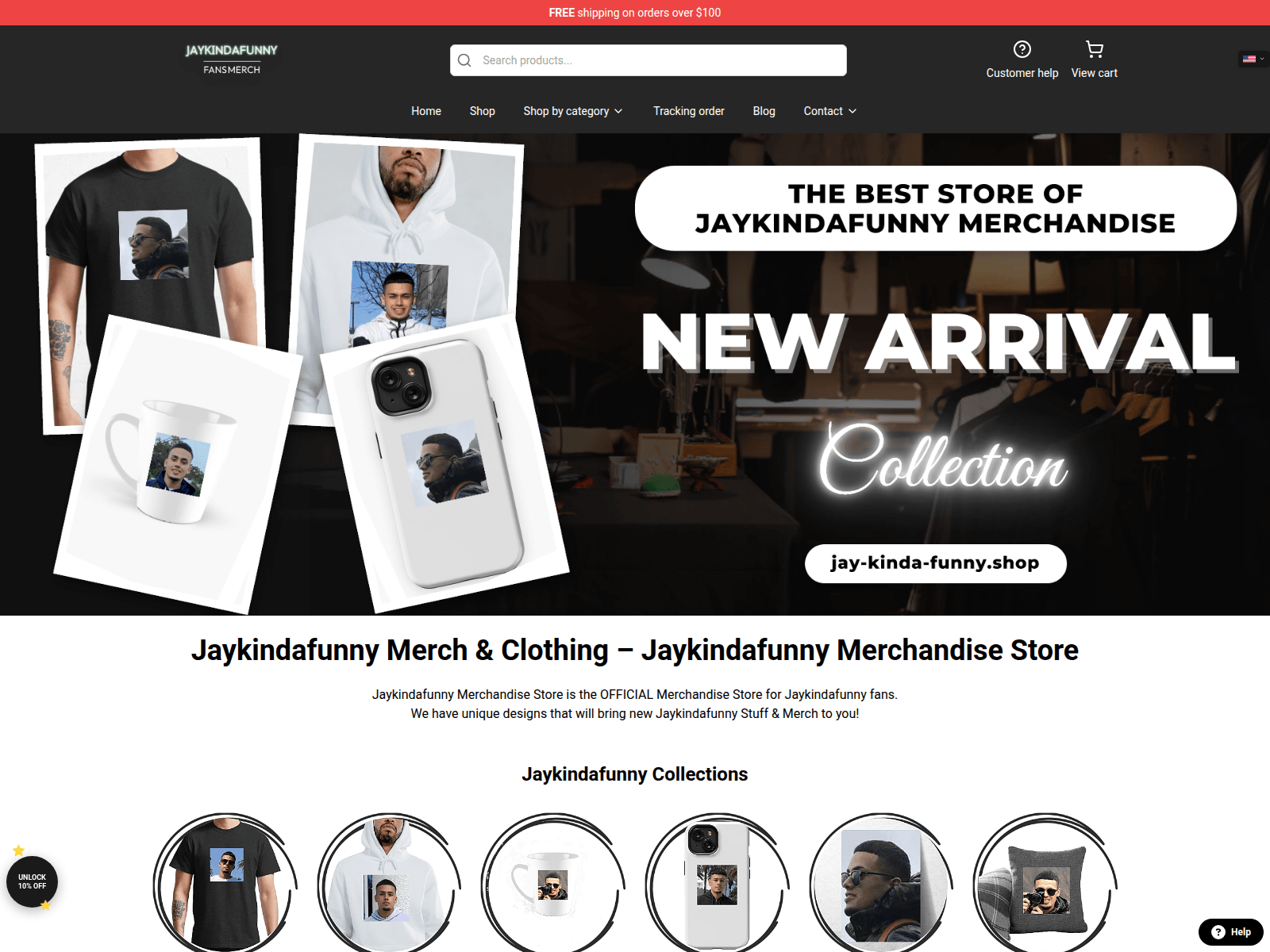 Screenshot of jay-kinda-funny.shop