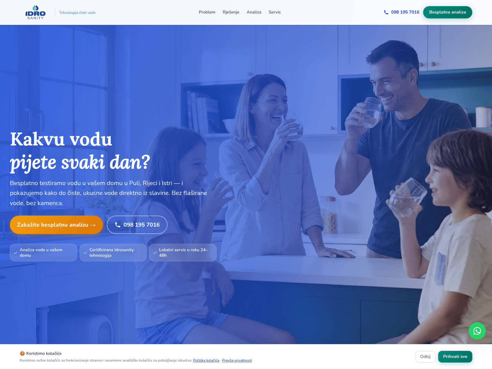Screenshot of cistavoda.shop