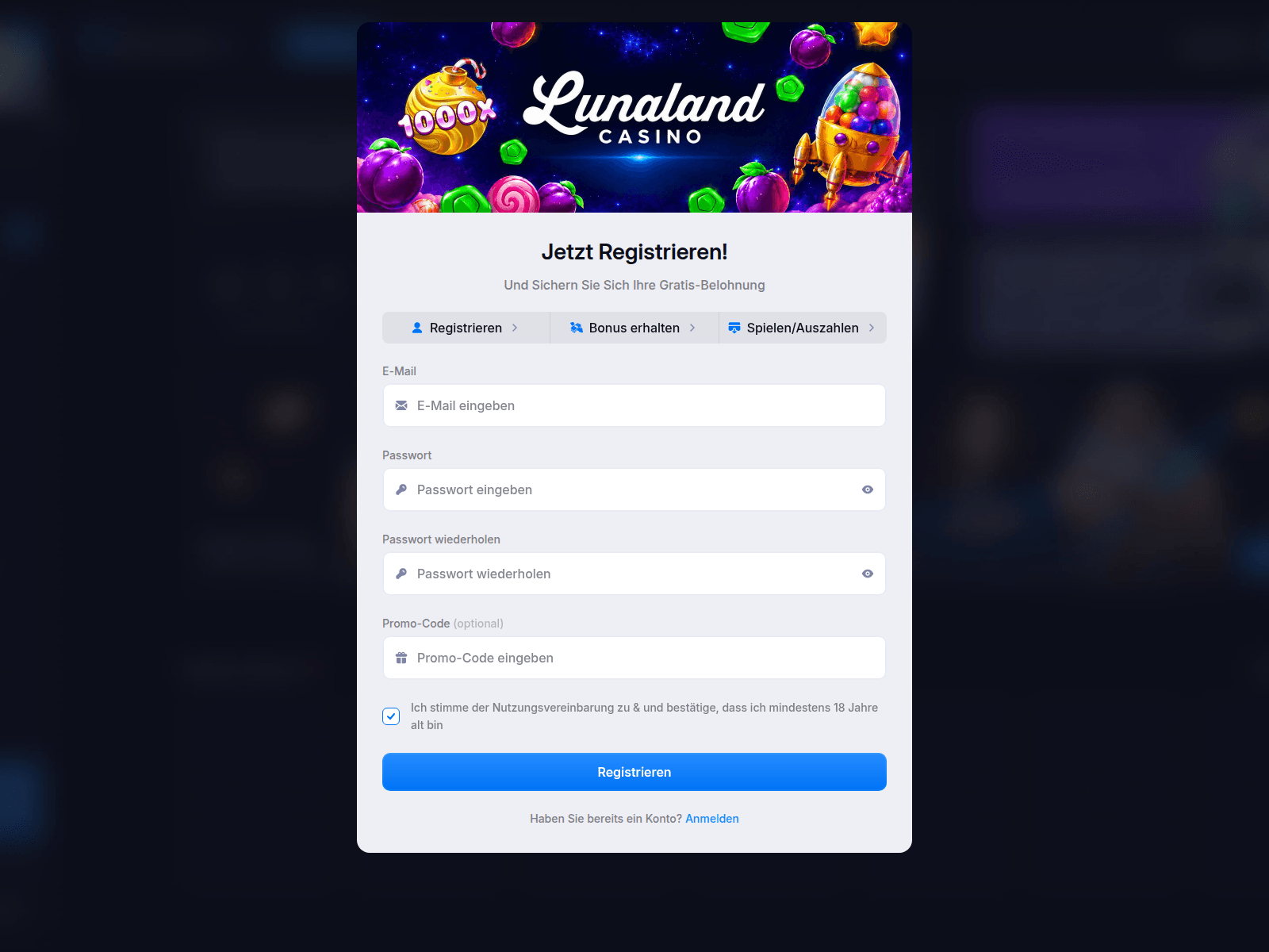 Screenshot of lunaland.top