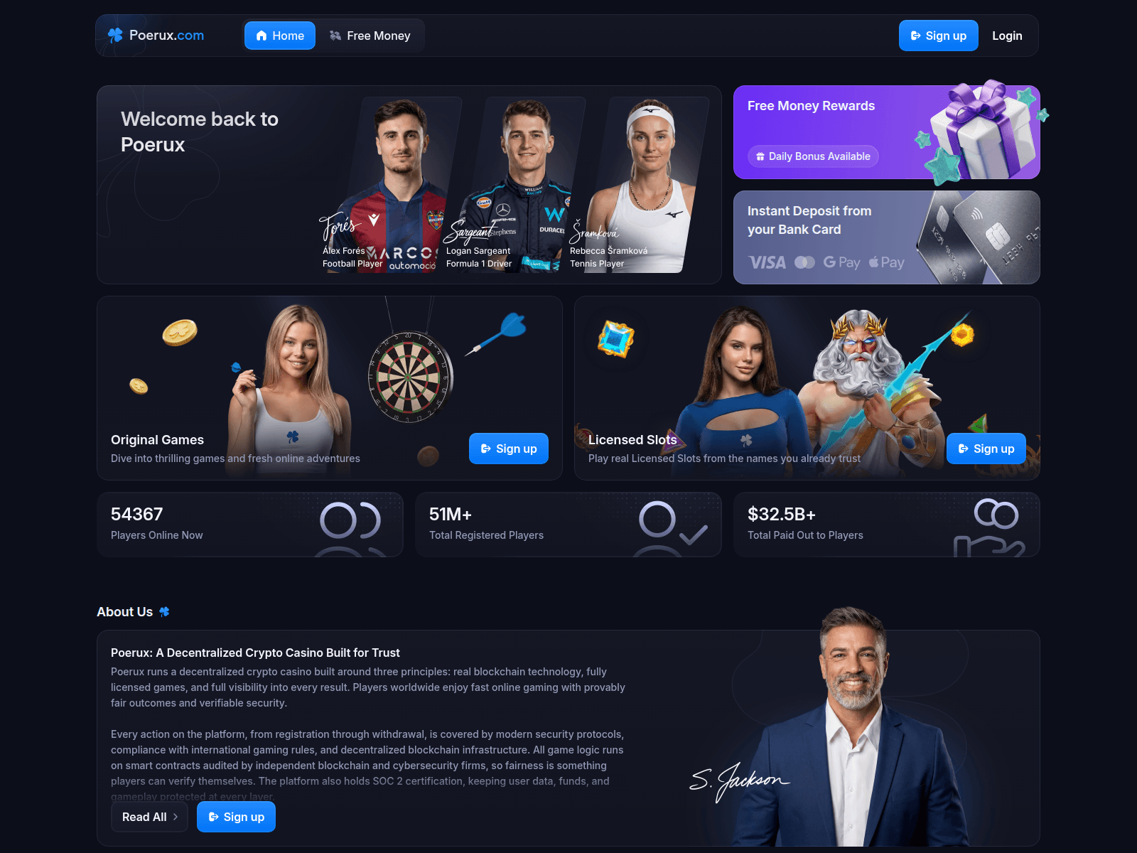 Screenshot of poerux.com