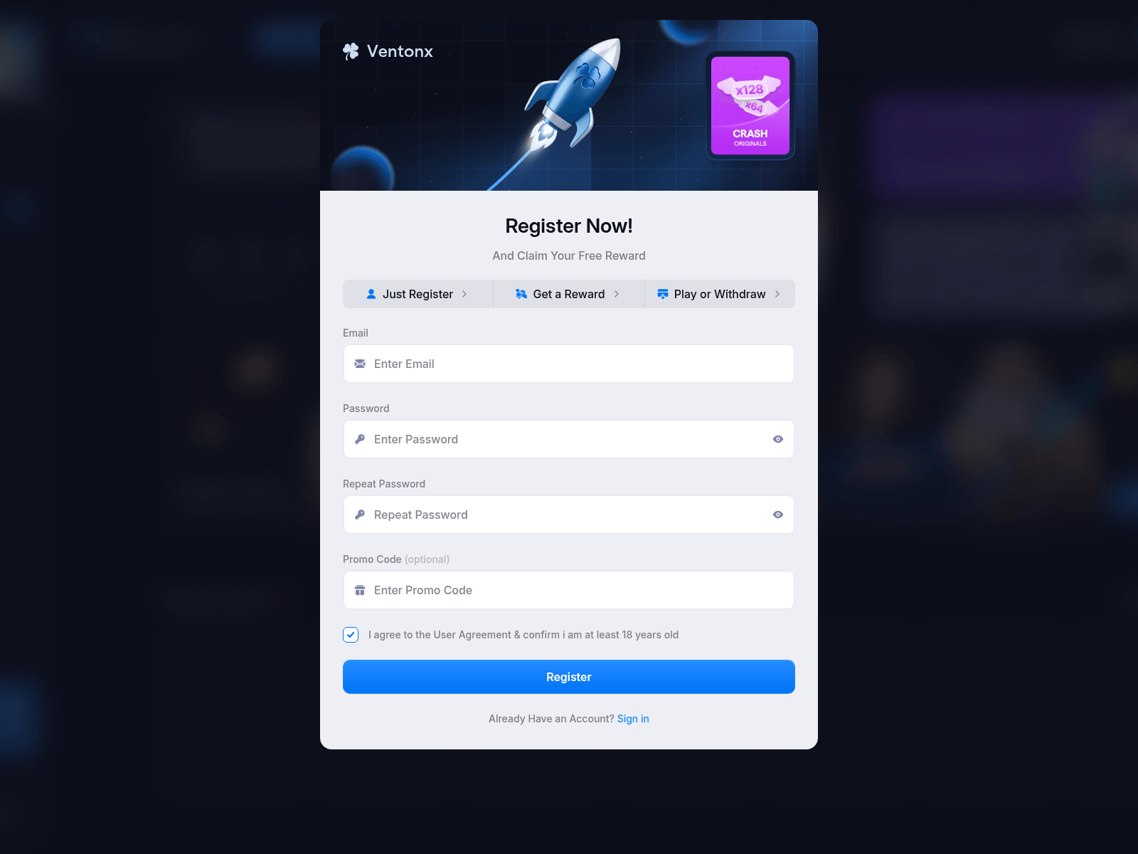 Screenshot of ventonx.xyz