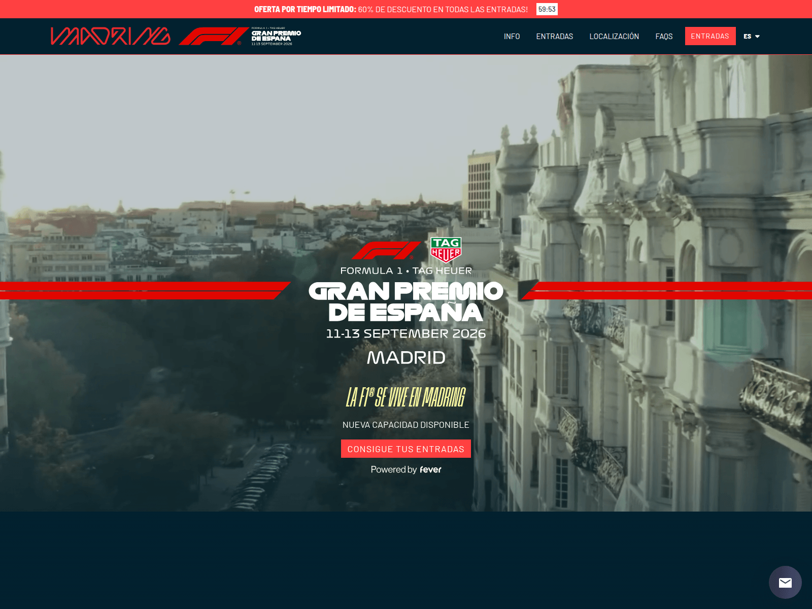 Screenshot of f1-ticket-spain.com