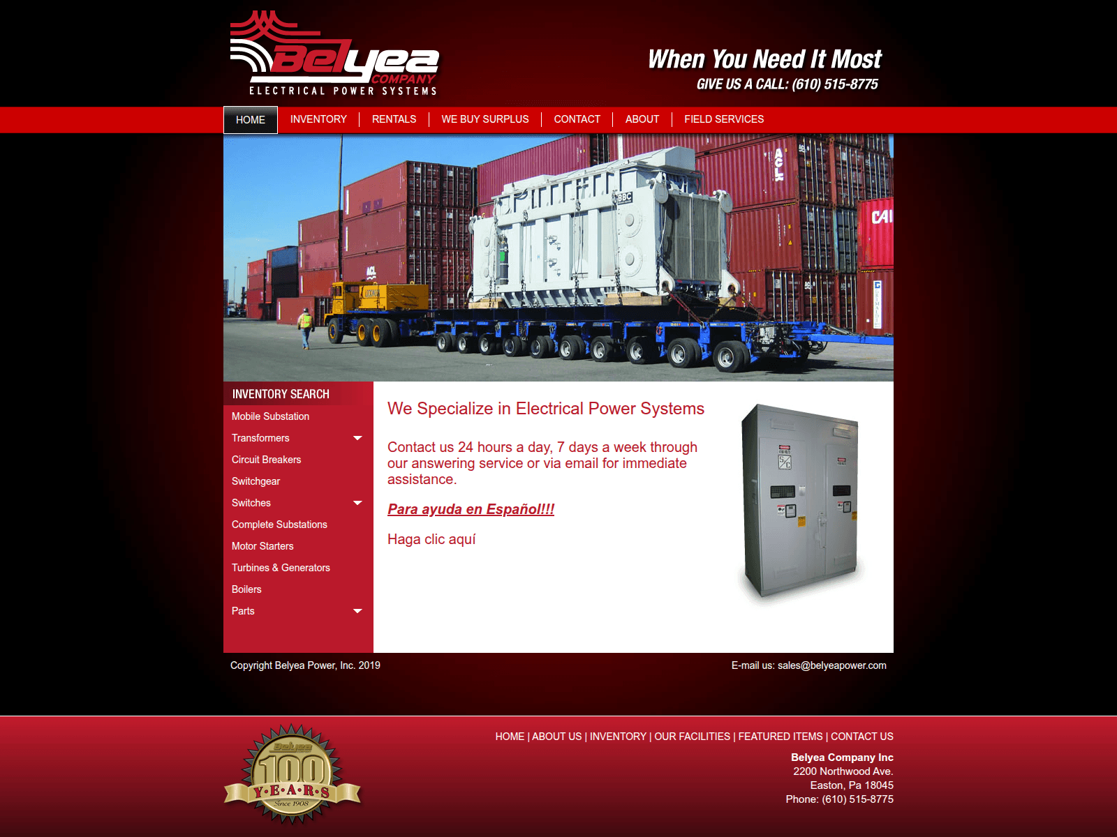 Screenshot of belyeapowerco.net