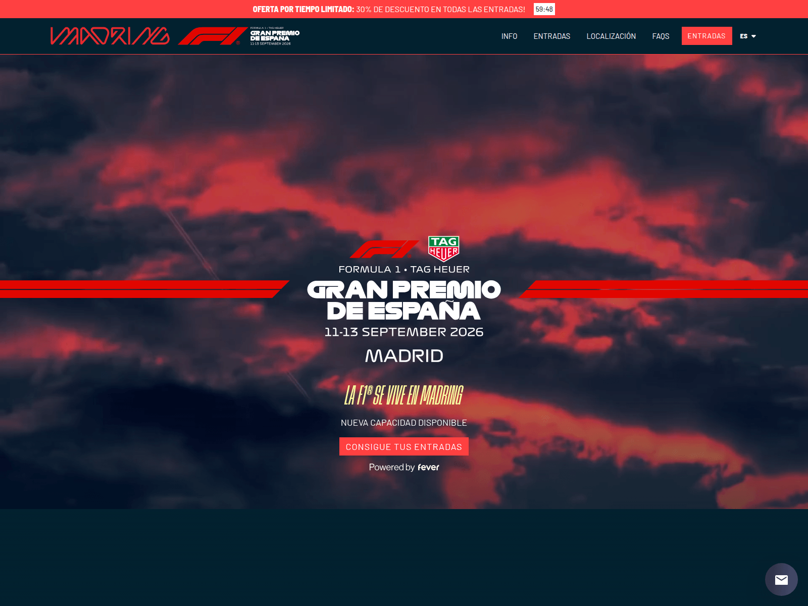 Screenshot of f1-ticket-es.com