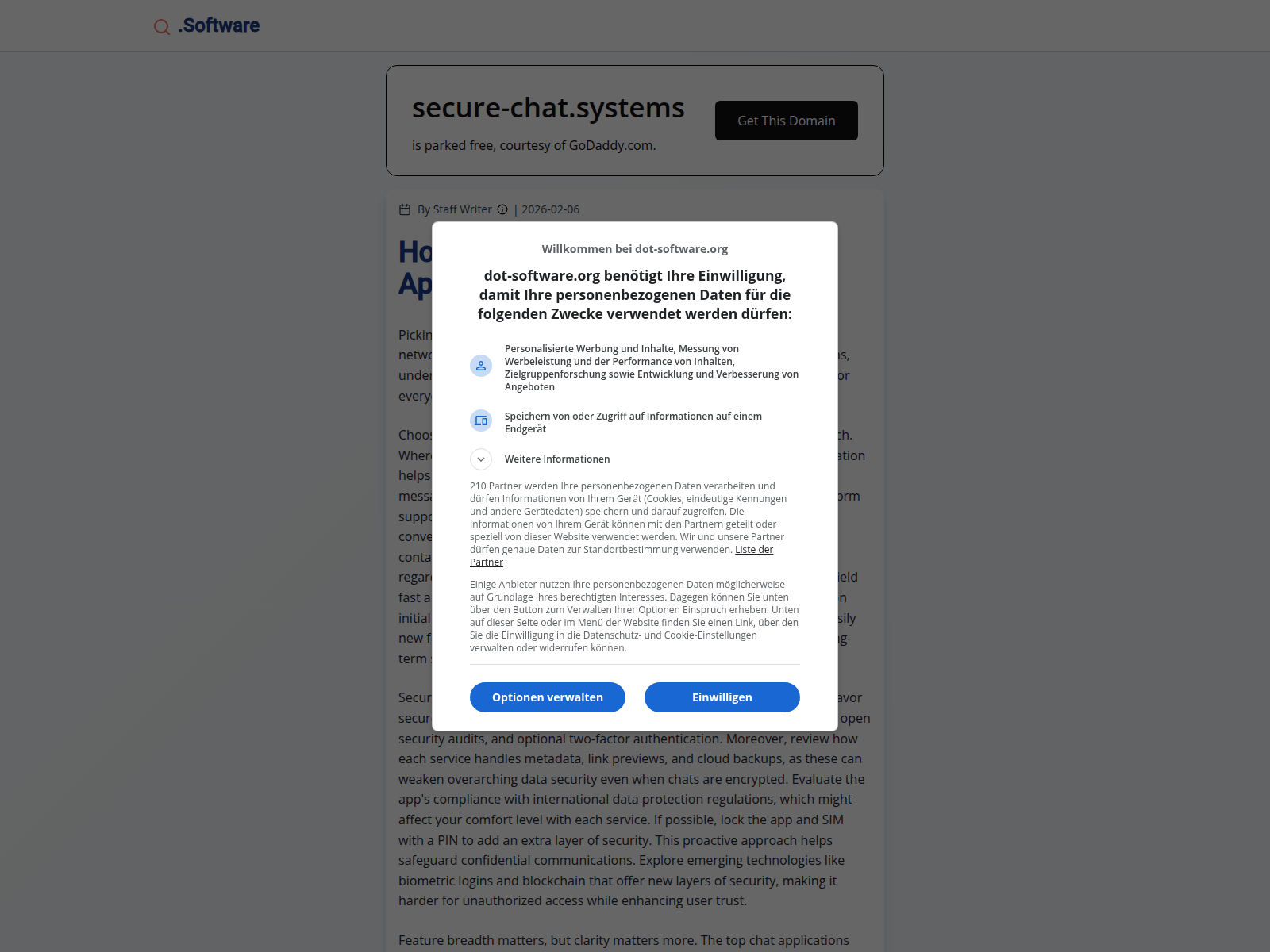 Знімок екрана secure-chat.systems