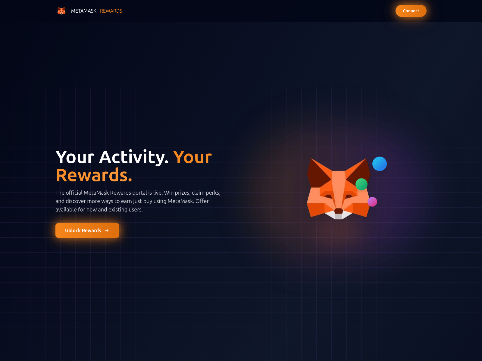 Screenshot of app.metamaskrewards.biz