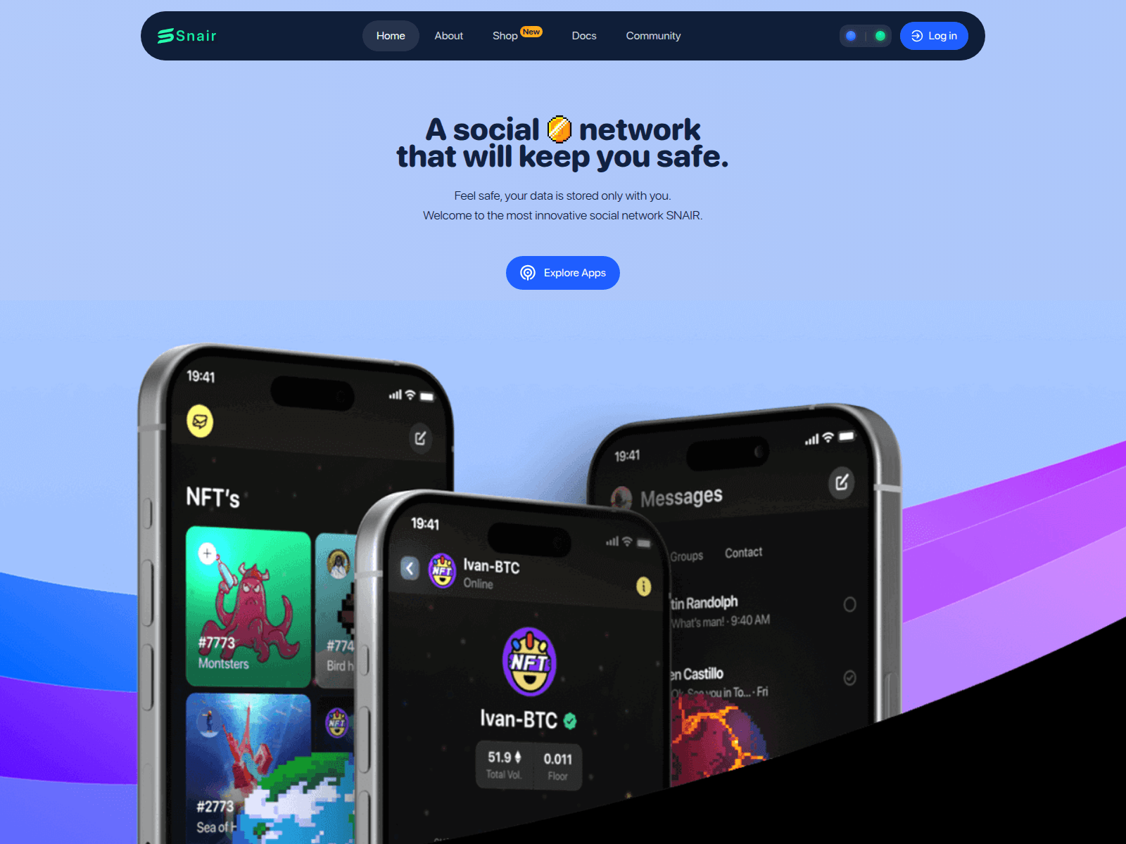 Screenshot of snair.org