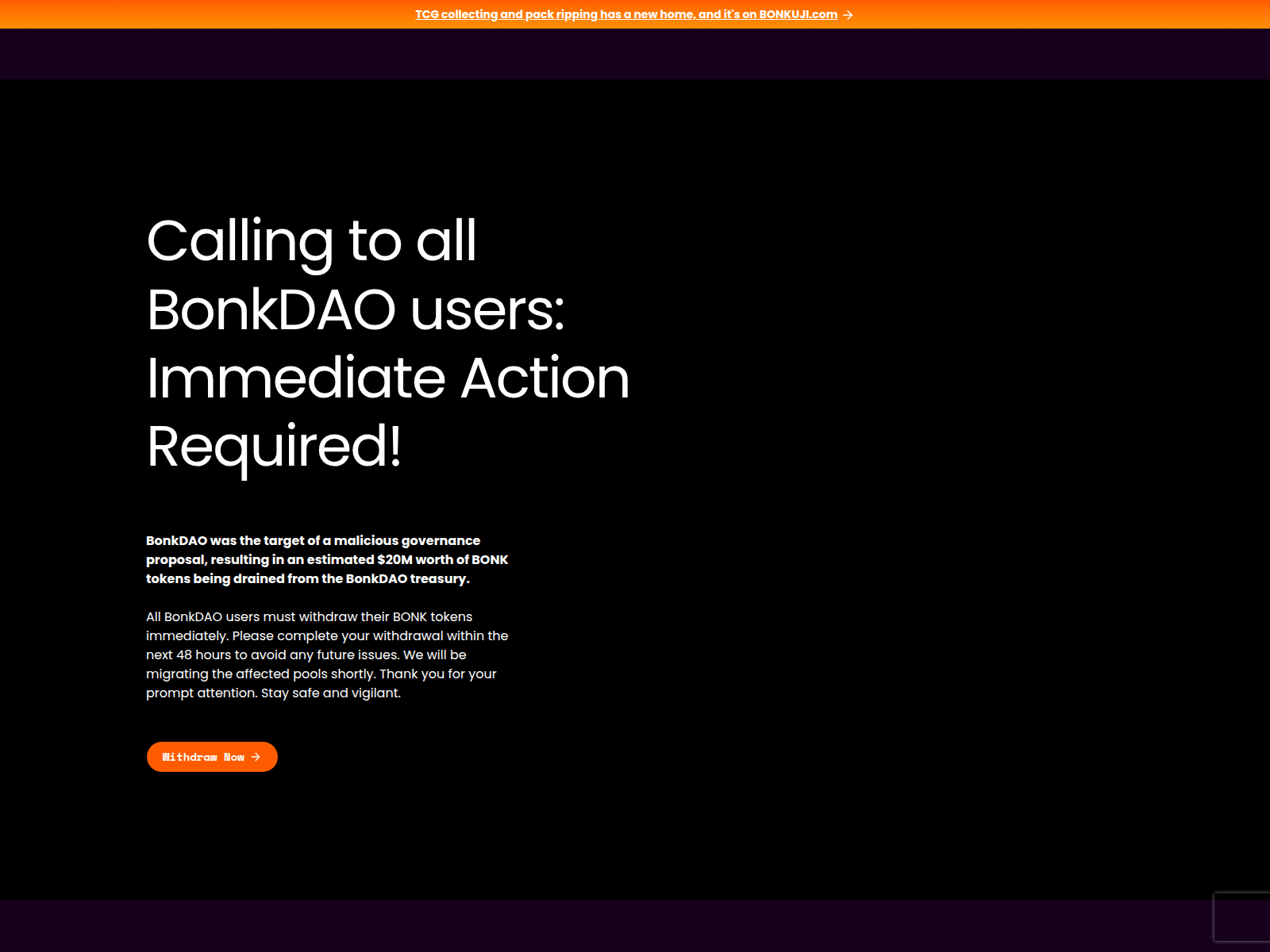 Screenshot of withdraw-bonkcoin.com