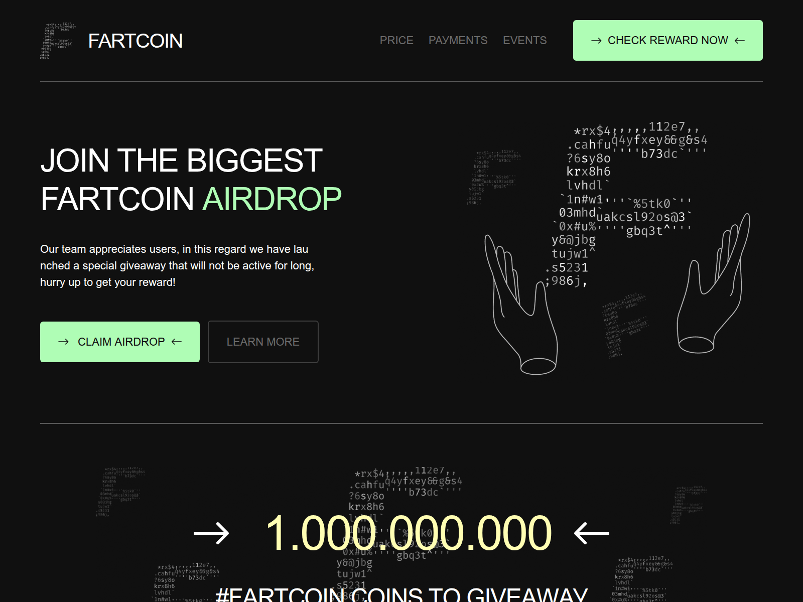 Screenshot of fartevent.com