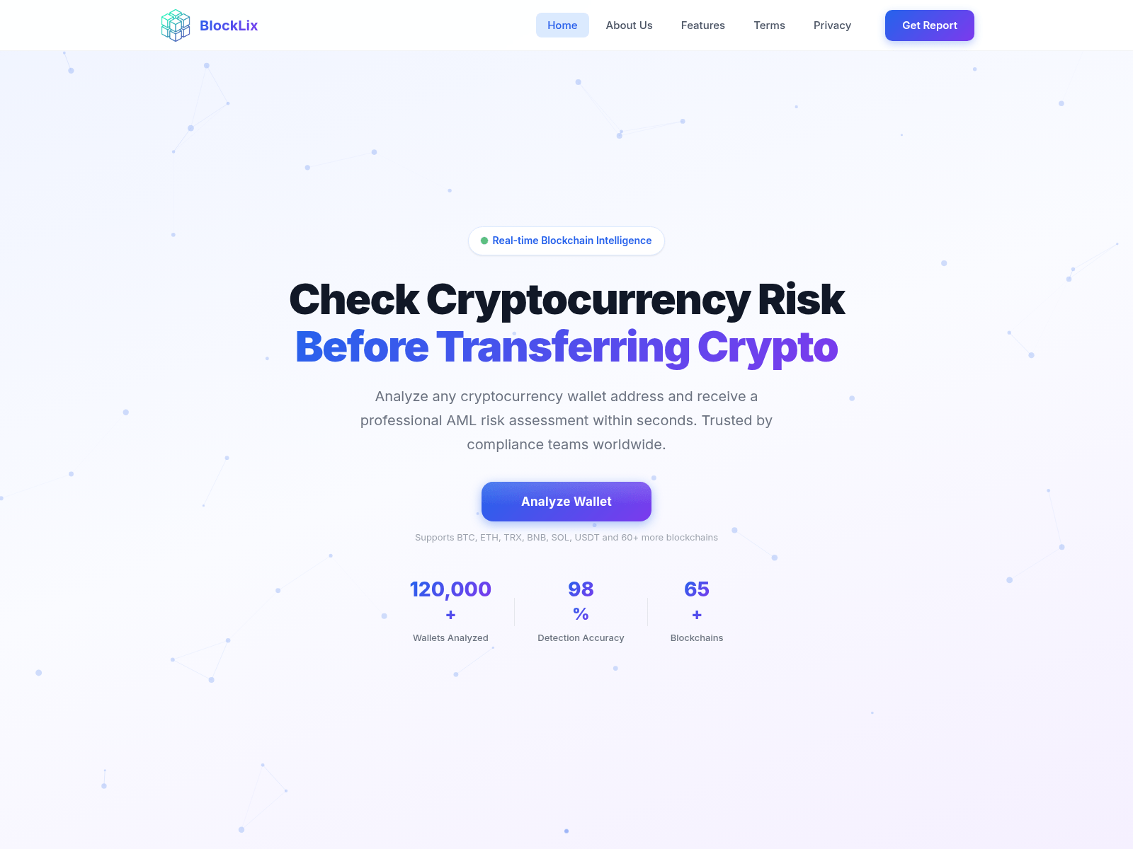 Screenshot of blocklix.ink