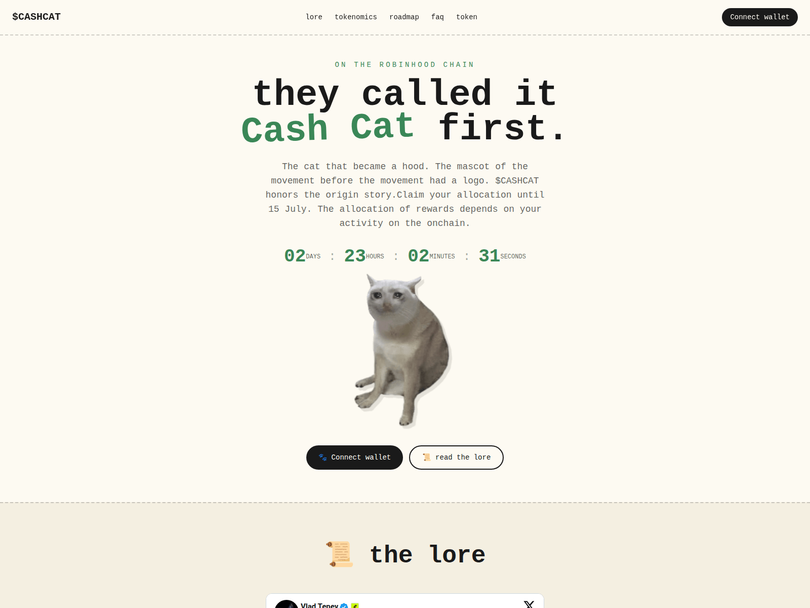 Screenshot of tokens-cashcat.com