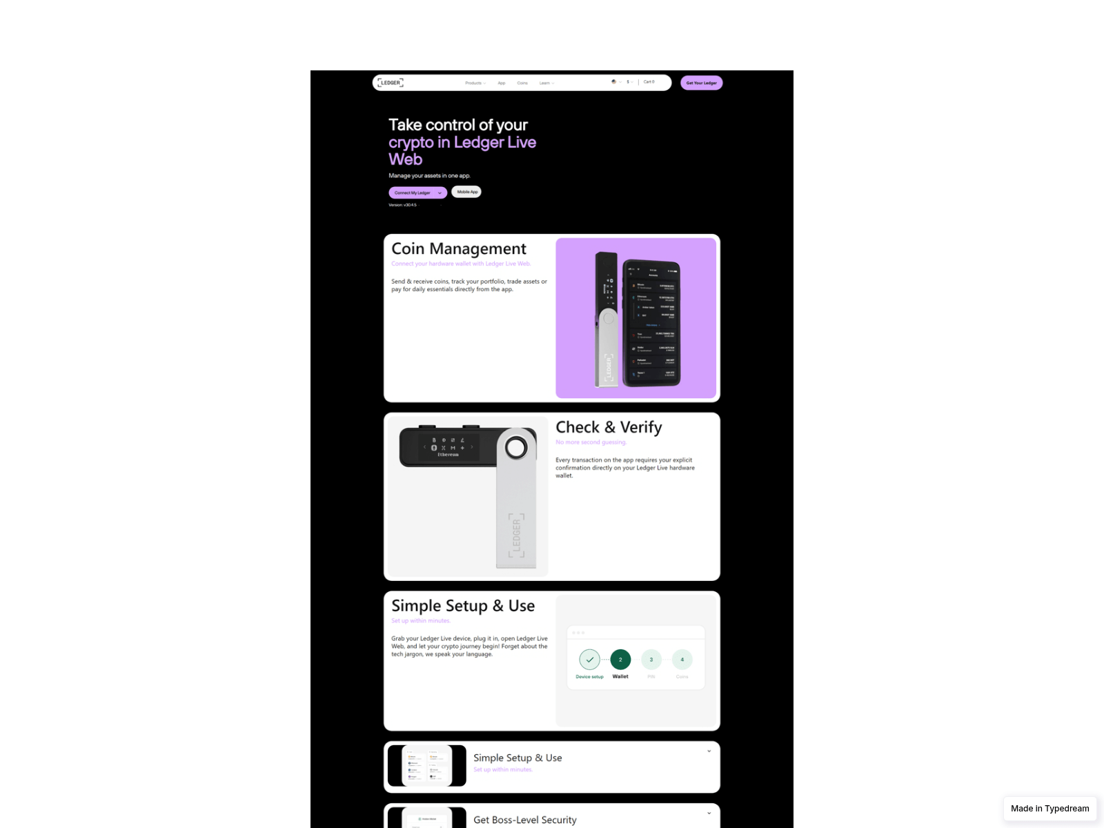Screenshot of support-legderlive-us-learn.typedream.app