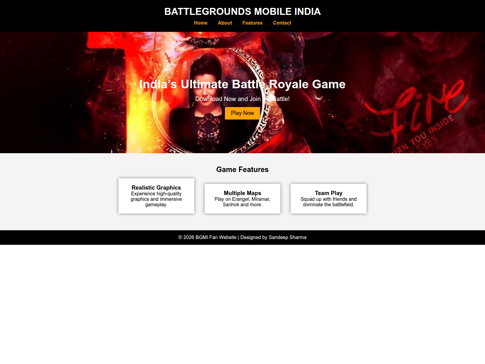 Screenshot of sandeepsharma1507.github.io