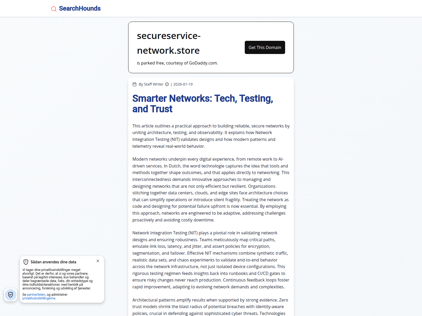 Знімок екрана secureservice-network.store
