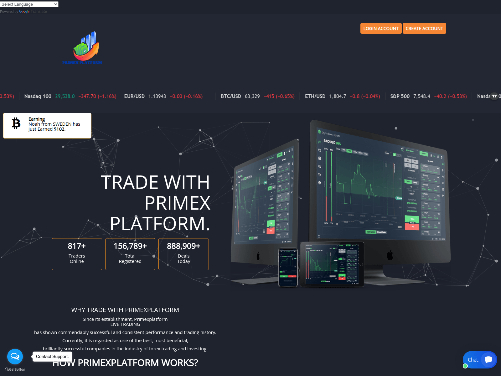 [Ekran görüntüsü] primexplatform.live