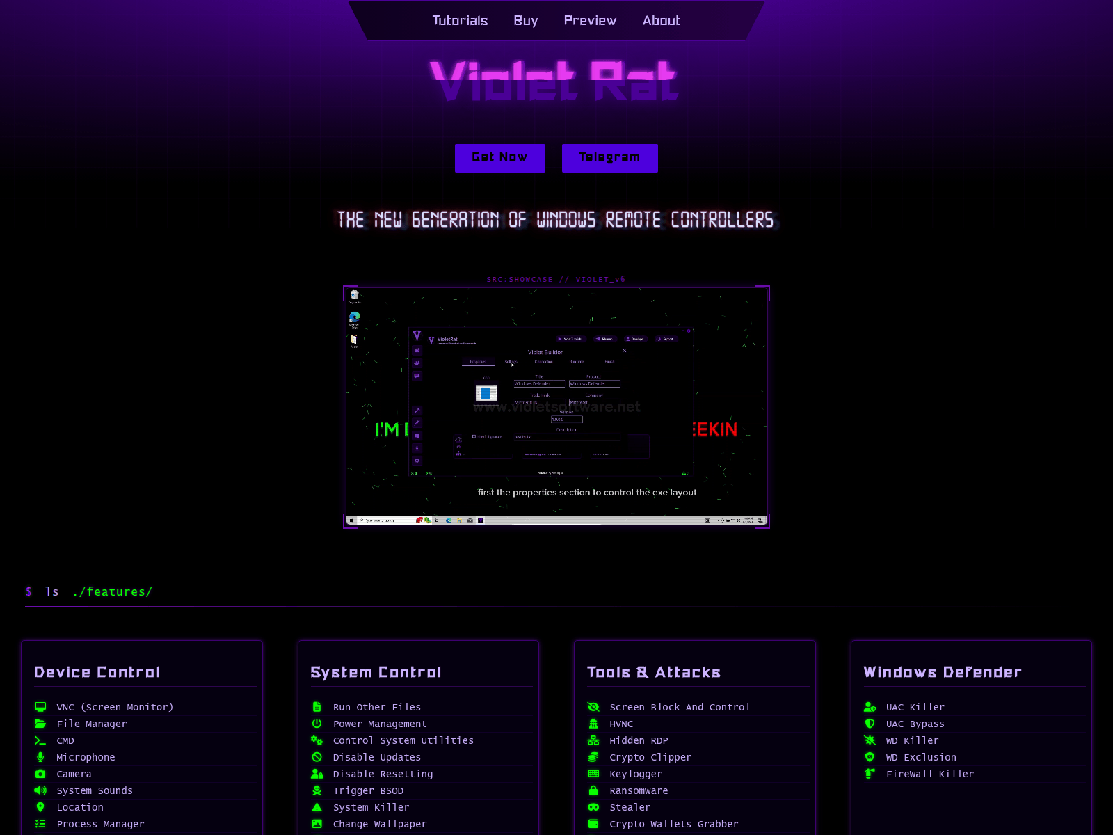 Screenshot of violetsoftware.net