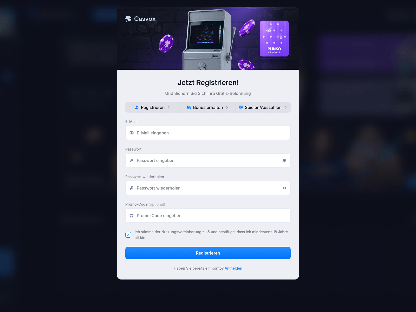 Screenshot of casvox.com