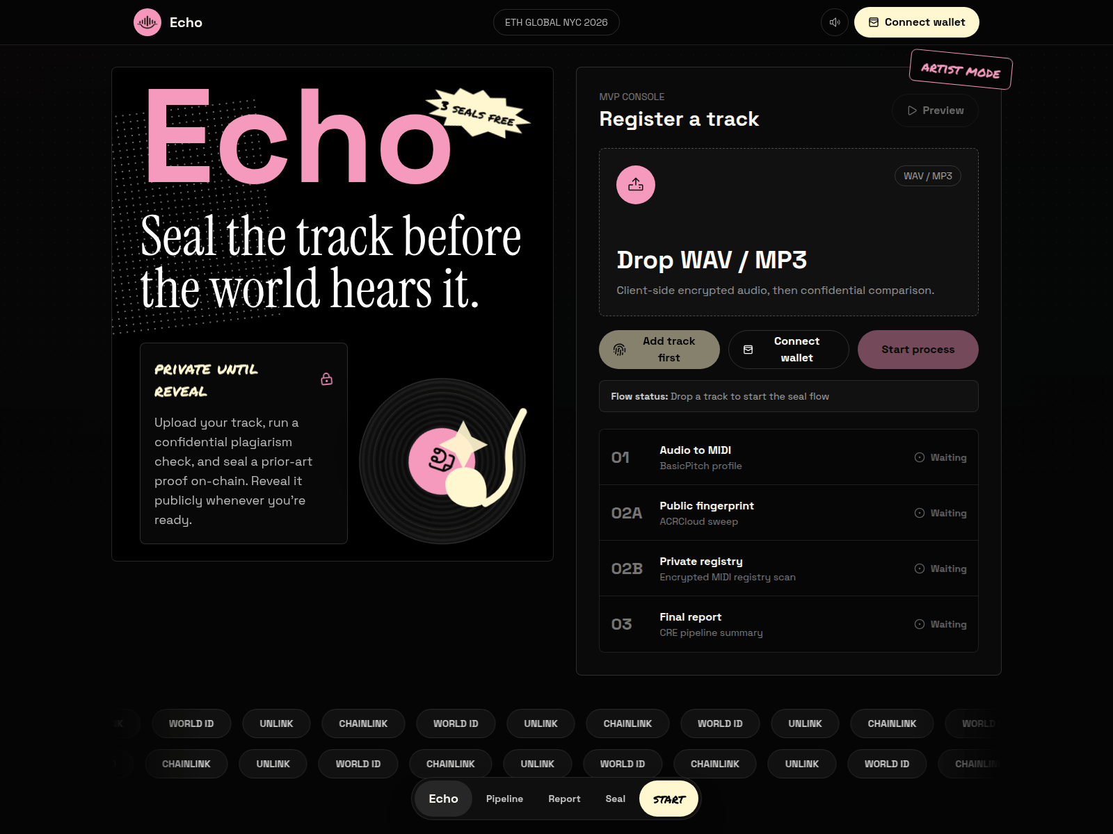 Screenshot von echo-ny.vercel.app