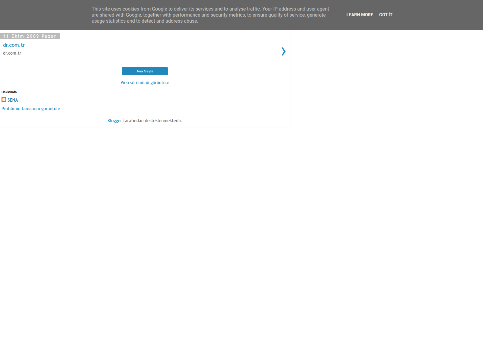 Screenshot of sena-facebook.blogspot.com