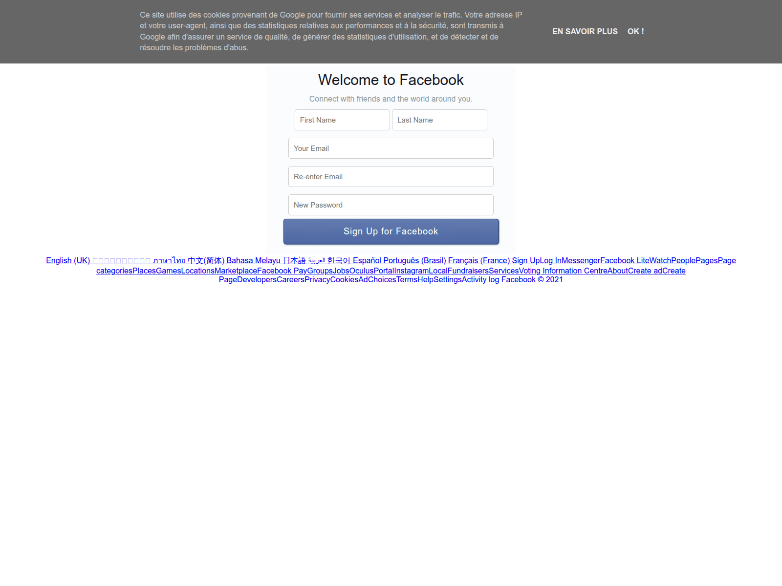 Screenshot of webs-facebook.blogspot.com
